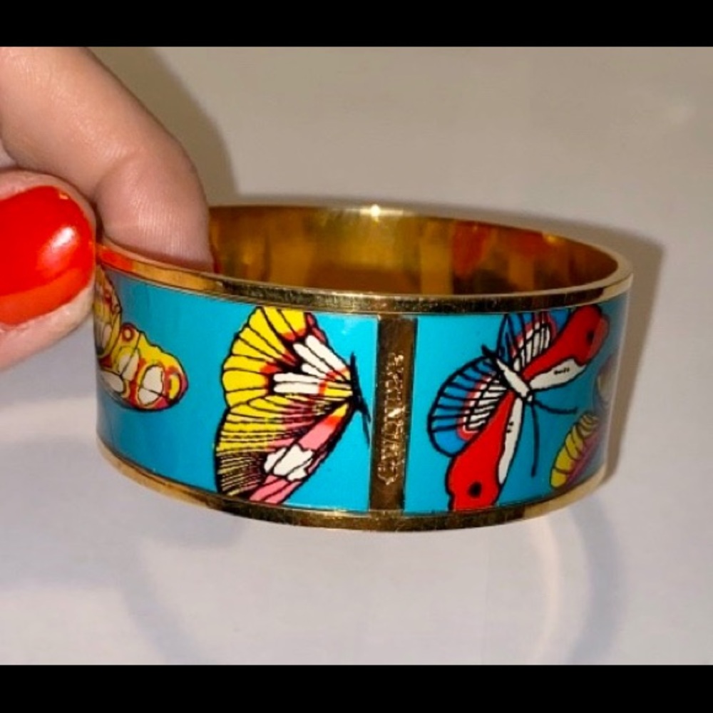 3/$25 C Wonder Enameled Butterfly Cuff Bracelet
